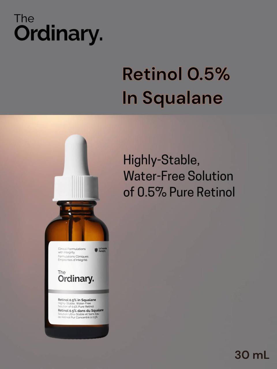The ordinary retinol 0.5% in squalane